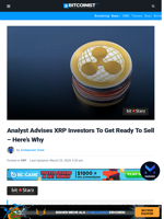 Analyst Advises XRP Investors To Get Ready To Sell - Here’s Why | Bitcoinist.com