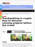 Trendspotting in crypto: How to discover winning projects before the crowd - The Crypto News Wire