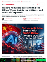 China AI Bubble Bursts: Is the US Next, and Is Bitcoin Safe?