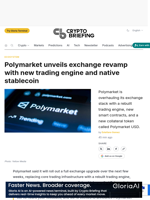 Polymarket unveils exchange revamp with new trading engine and native stablecoin