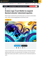 Kraken Partners With Trust Wallet to Expand Tokenized Equities Reach