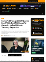 Strategy (MSTR) Arms Itself With $44.1 Billion ATM Capacity