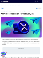 XRP Price Prediction For February 26
