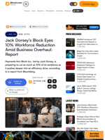 Jack Dorsey’s Block Eyes 10% Workforce Reduction Amid Business Overhaul: Report – News Bytes Bitcoin News