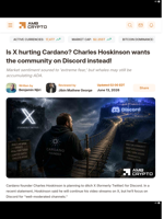 Is X hurting Cardano? Charles Hoskinson wants the community on Discord instead! - AMBCrypto