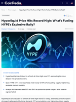 Hyperliquid Price Hits Record High: What’s Fueling HYPE’s Explosive Rally?