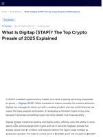 What Is Digitap ($TAP)? The Top Crypto Presale of 2025 Explained