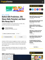 Bullish ADA Predictions, SOL Shows Rally Potential, and More: Bits Recap July 17