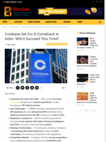 Coinbase Set For A Comeback In India—Will It Succeed This Time? - Bitcoinik