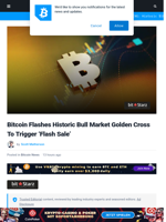 Bitcoin Flashes Historic Bull Market Golden Cross To Trigger ‘Flash Sale’ | Bitcoinist.com