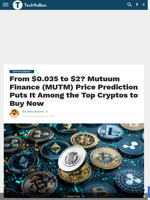 From $0.035 to $2? Mutuum Finance (MUTM) Price Prediction Puts It Among the Top Cryptos to Buy Now - TechBullion