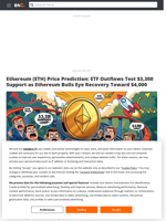 Ethereum (ETH) Price Prediction: ETF Outflows Test $3,300 Support as Ethereum Bulls Eye Recovery Toward $4,000 - Brave New Coin