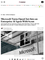 Microsoft Turns OpenClaw Into an Enterprise AI Agent With Scout - Decrypt