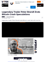 Legendary Trader Peter Brandt Ends Bitcoin Crash Speculations