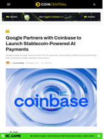 Google Partners with Coinbase to Launch Stablecoin-Powered AI