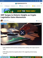 XRP Surges to Historic Heights as Crypto Legislation Gains Momentum - TheNewsCrypto