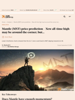 Mantle (MNT) price prediction - New all-time high may be around the corner, but... - AMBCrypto