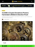 $140M in Crypto Donations Powers Fairshake's Midterm Election Push - CoinCentral
