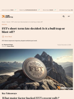FET's short-term fate decided: Is it a bull trap or blast-off? - AMBCrypto