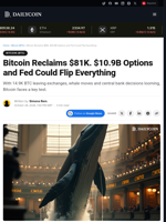 Bitcoin Reclaims $81K. $10.9B Options and Fed Could Flip Everything - DailyCoin