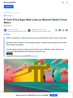 Pi Coin Price Slips as Bears Eye New Lows