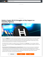 Hedera Crypto ($0.21) Struggles at Key Support as Volatility Tightens - Brave New Coin