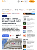 US Senator Pushes Game-Changing Crypto Bill as Congress Seeks Market Certainty – Featured Bitcoin News
