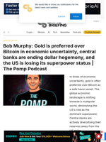 Bob Murphy: Gold is preferred over Bitcoin in economic uncertainty, central banks are ending dollar hegemony, and the US is losing its superpower status | The Pomp Podcast