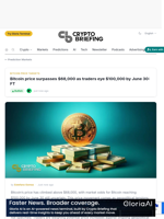 Bitcoin price surpasses $68,000 as traders eye $100,000 by June 30: FT