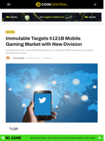 Immutable Targets $121B Mobile Gaming Market with New Division