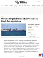 Ukraine targets Russian fuel vessels in Black Sea escalation