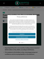 Hyperliquid Breaks Record With $248B Monthly Trading Volume - Crypto News Flash