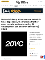 Matan Grinberg: Value accrual in tech is time-dependent, the US lacks frontier open models, and outsourcing AI development can enhance efficiency | 20VC