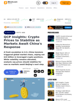 QCP Insights: Crypto Prices to Stabilize as Markets Await China's Response – Crypto News Bitcoin News
