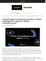 ChainForges Introduces Veridax: A New Intelligence Layer for Web3 Infrastructure