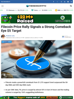 Filecoin Price Rally Signals a Strong Comeback Eye $5 Target - TheNewsCrypto