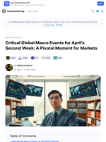 Critical Global Macro Events for April’s Second Week: A Pivotal Moment for Markets: Guest Post by ItsBitcoinWorld | CoinMarketCap