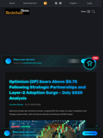 Optimism (OP) Soars Above $0.75 Following Strategic Partnerships and Layer-2 Adoption Surge - July 2025 Analysis - Blockchain.News