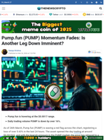 Pump.fun (PUMP) Momentum Fades: Is Another Leg Down Imminent?