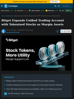 Bitget Expands Unified Trading Account with Tokenized Stocks as Margin Assets