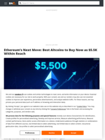 Best Altcoins to Buy as Fundstrat Predicts $5.5K for Ethereum
