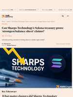 Can Sharps Technology’s Solana treasury prove 'strongest balance sheet' claims? - AMBCrypto
