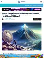 Solana (SOL) Breakout Watch: Price Could Rally Hard Above $150 Level?