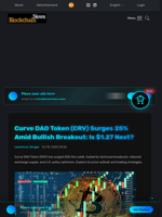 Curve DAO Token (CRV) Surges 25% Amid Bullish Breakout: Is $1.27 Next? - Blockchain.News