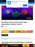 Live Best Meme Coins Updates Today: Pugdy Penguins Aims for Global Takeover, Crypto Lending Revives Investor Interest in Crypto and Memecoins, and More...