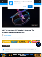 XRP To Dominate ETF Market? Here Are The Number Of ETFs Set To Launch | Bitcoinist.com