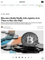 Bitcoin’s Relief Rally Lifts Spirits: Is it Time to Buy the Dip? - Decrypt