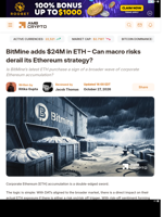 BitMine adds $24M in ETH – Can macro risks derail its Ethereum strategy? - AMBCrypto