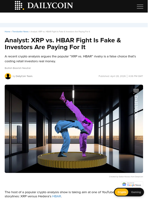 Analyst: XRP vs. HBAR Fight Is Fake & Investors Are Paying For It - DailyCoin