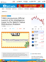 T-REX Announces Official Launch of Its Intelligence Layer to Fix Web3’s Value Distribution Problem